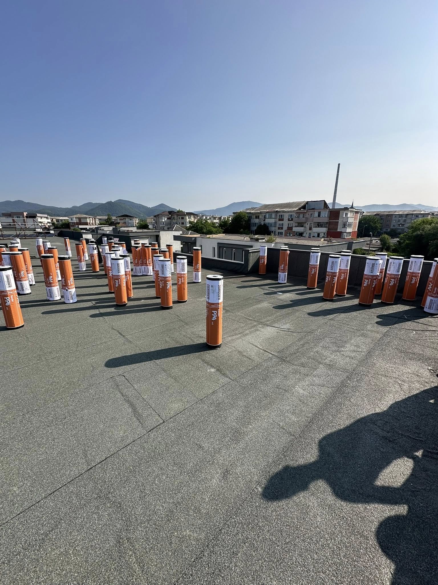 Terasă necirculabilă — hidroizolație cu membrană bituminoasă